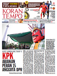 Cover Koran Tempo - Edisi 2013-09-01