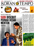 Cover Koran Tempo - Edisi 2013-09-06