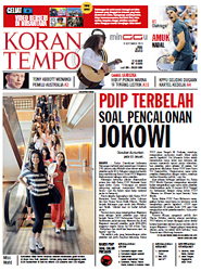 Cover Koran Tempo - Edisi 2013-09-08