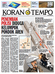 Cover Koran Tempo - Edisi 2013-09-12