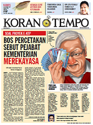 Cover Koran Tempo - Edisi 2013-09-26