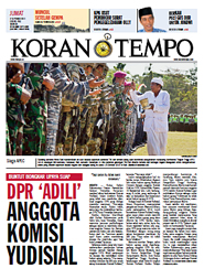 Cover Koran Tempo - Edisi 2013-09-27
