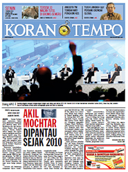 Cover Koran Tempo - Edisi 2013-10-07