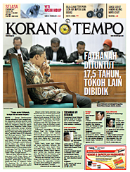 Cover Koran Tempo - Edisi 2013-10-22