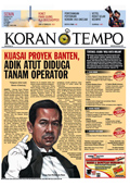 Cover Koran Tempo - Edisi 2013-10-28