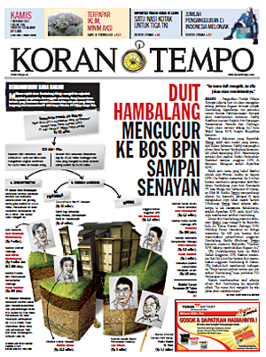 Cover Koran Tempo - Edisi 2013-11-07