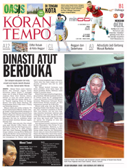 Cover Koran Tempo - Edisi 2013-11-10