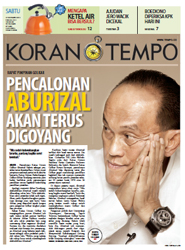 Cover Koran Tempo - Edisi 2013-11-23