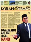 Cover Koran Tempo - Edisi 2013-12-23