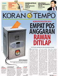 Cover Koran Tempo - Edisi 2013-12-30