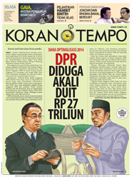 Cover Koran Tempo - Edisi 2013-12-31