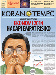 Cover Koran Tempo - Edisi 2014-01-03