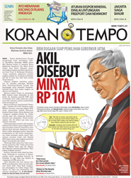 Cover Koran Tempo - Edisi 2014-01-13