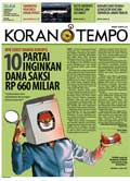 Cover Koran Tempo - Edisi 2014-02-04