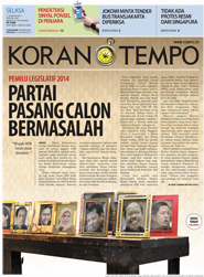 Cover Koran Tempo - Edisi 2014-02-11