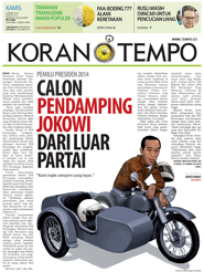 Cover Koran Tempo - Edisi 2014-03-13