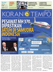 Cover Koran Tempo - Edisi 2014-03-25