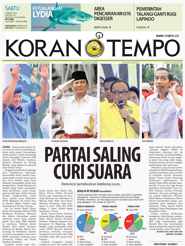 Cover Koran Tempo - Edisi 2014-03-29