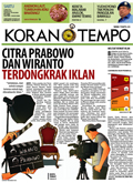 Cover Koran Tempo - Edisi 2014-04-05