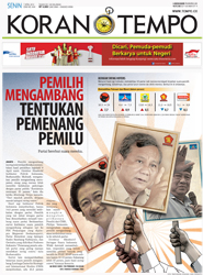 Cover Koran Tempo - Edisi 2014-04-07