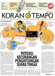 Cover Koran Tempo - Edisi 2014-04-09