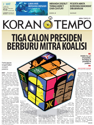 Cover Koran Tempo - Edisi 2014-04-11