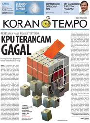 Cover Koran Tempo - Edisi 2014-05-08