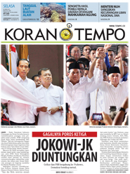 Cover Koran Tempo - Edisi 2014-05-20