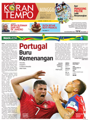 Cover Koran Tempo - Edisi 2014-06-22