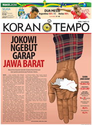 Cover Koran Tempo - Edisi 2014-07-01