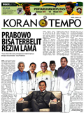 Cover Koran Tempo - Edisi 2014-07-08
