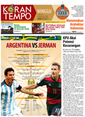 Cover Koran Tempo - Edisi 2014-07-13