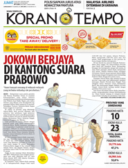 Cover Koran Tempo - Edisi 2014-07-18