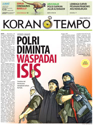 Cover Koran Tempo - Edisi 2014-08-01