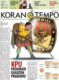 Cover Koran Tempo - Edisi 2014-08-09