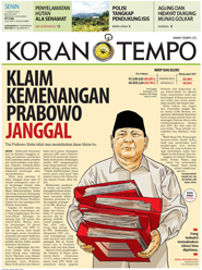 Cover Koran Tempo - Edisi 2014-08-11