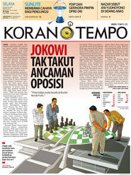 Cover Koran Tempo - Edisi 2014-08-26