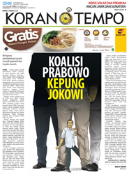 Cover Koran Tempo - Edisi 2014-09-08