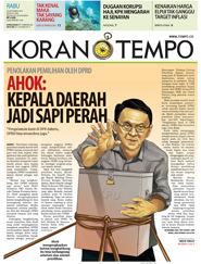 Cover Koran Tempo - Edisi 2014-09-10