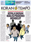 Cover Koran Tempo - Edisi 2014-09-12