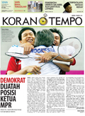 Cover Koran Tempo - Edisi 2014-09-29
