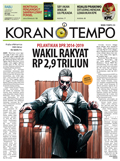 Cover Koran Tempo - Edisi 2014-10-01