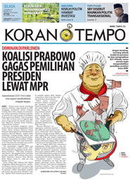 Cover Koran Tempo - Edisi 2014-10-07