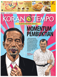 Cover Koran Tempo - Edisi 2014-10-20