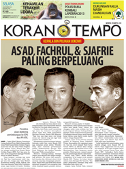 Cover Koran Tempo - Edisi 2014-11-04