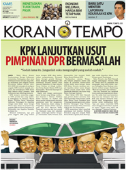 Cover Koran Tempo - Edisi 2014-11-06
