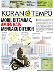 Cover Koran Tempo - Edisi 2014-11-07