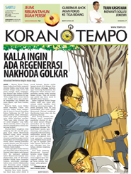 Cover Koran Tempo - Edisi 2014-11-15