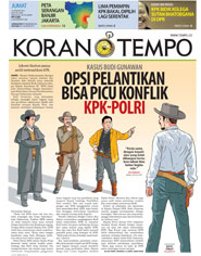 Cover Koran Tempo - Edisi 2015-01-16