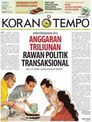 Cover Koran Tempo - Edisi 2015-02-14